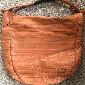 IL DUCA Tan Italian Leather Shoulder Boho Bag, Real-Never used but no tags.